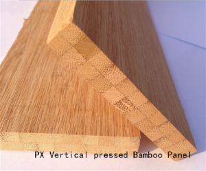 Verticale carbonizzato bambù Board per piani di lavoro e tavoli